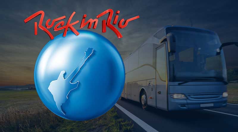 Curta o Rock in Rio de ônibus.