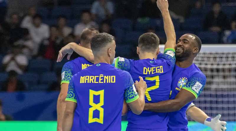 Brasil garante vaga na final da Copa do Mundo de futsal