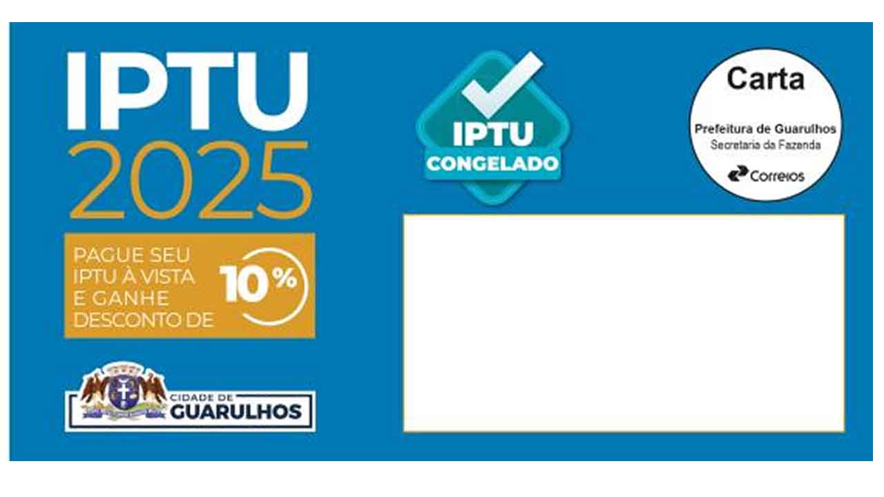 Carnês do IPTU congelado começam a ser entregues em Guarulhos